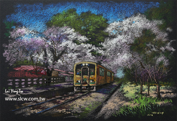 日本蘆野公園車站Ashino-koen Station_Japan_painted by Lai Yin-Tse